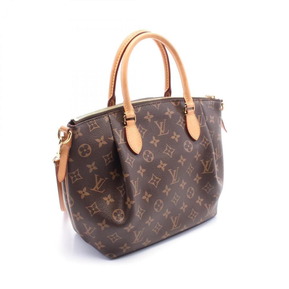 Louis Vuitton Monogram handbag Turenne leather brown canvas